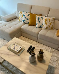 Tekstiilit<Beliani Koristetyyny Puuvilla Sininen 45 X 45 Cm 2 Kpl Clarkia