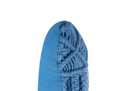 Tekstiilit<Beliani Koristetyyny Puuvilla Sininen Makramee 45 X 45 Cm Karatas