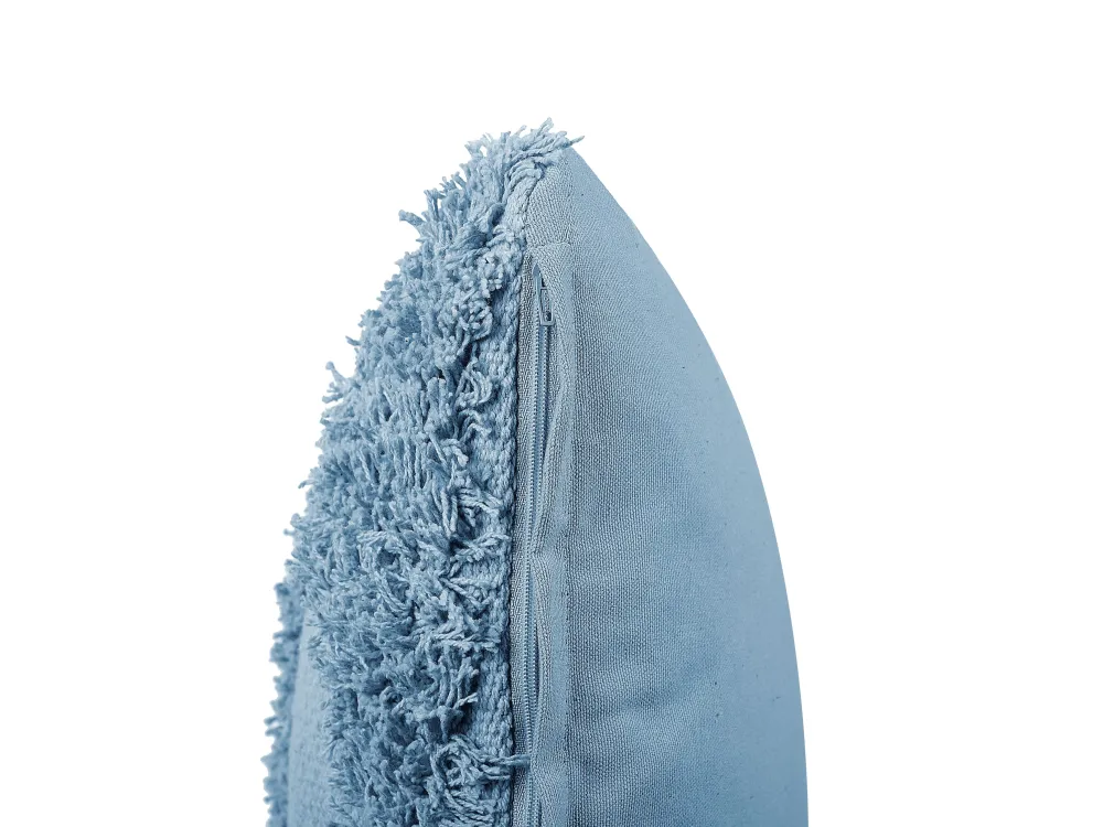 Outlet Beliani Koristetyyny Puuvilla Sininen 45 X 45 Cm 2 Kpl Rhoeo