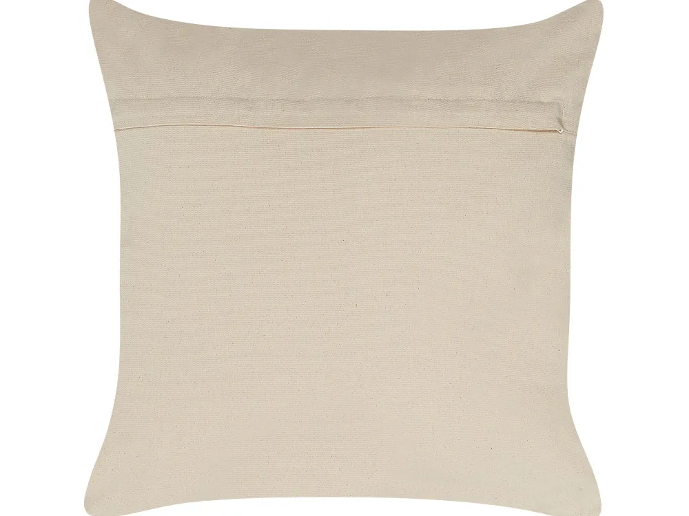 Clearance Beliani Koristetyyny Puuvilla Sininen/Beige Geometrinen Kuvio 50 X 50 Cm 2 Kpl Safi