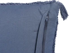 Tekstiilit<Beliani Koristetyyny Puuvilla Sininen Tuftattu 45 X 45 Cm 2 Kpl Avium