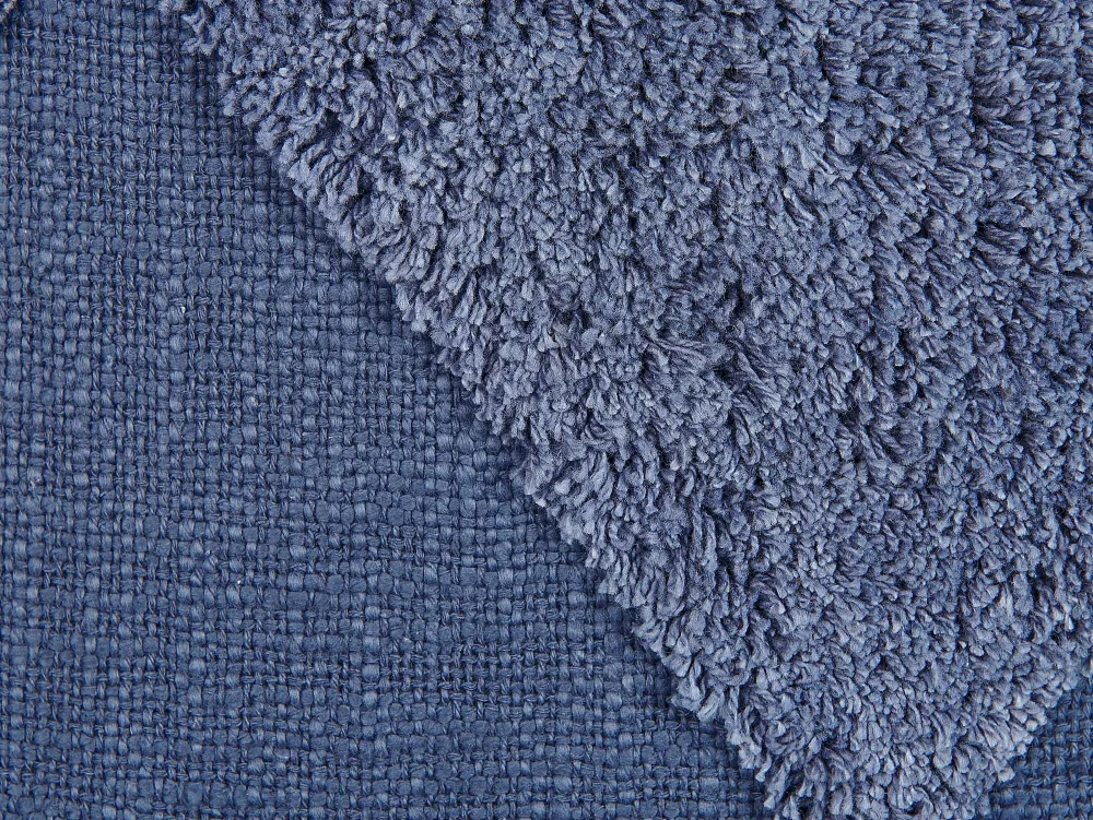 Tekstiilit<Beliani Koristetyyny Puuvilla Sininen Tuftattu 45 X 45 Cm 2 Kpl Avium