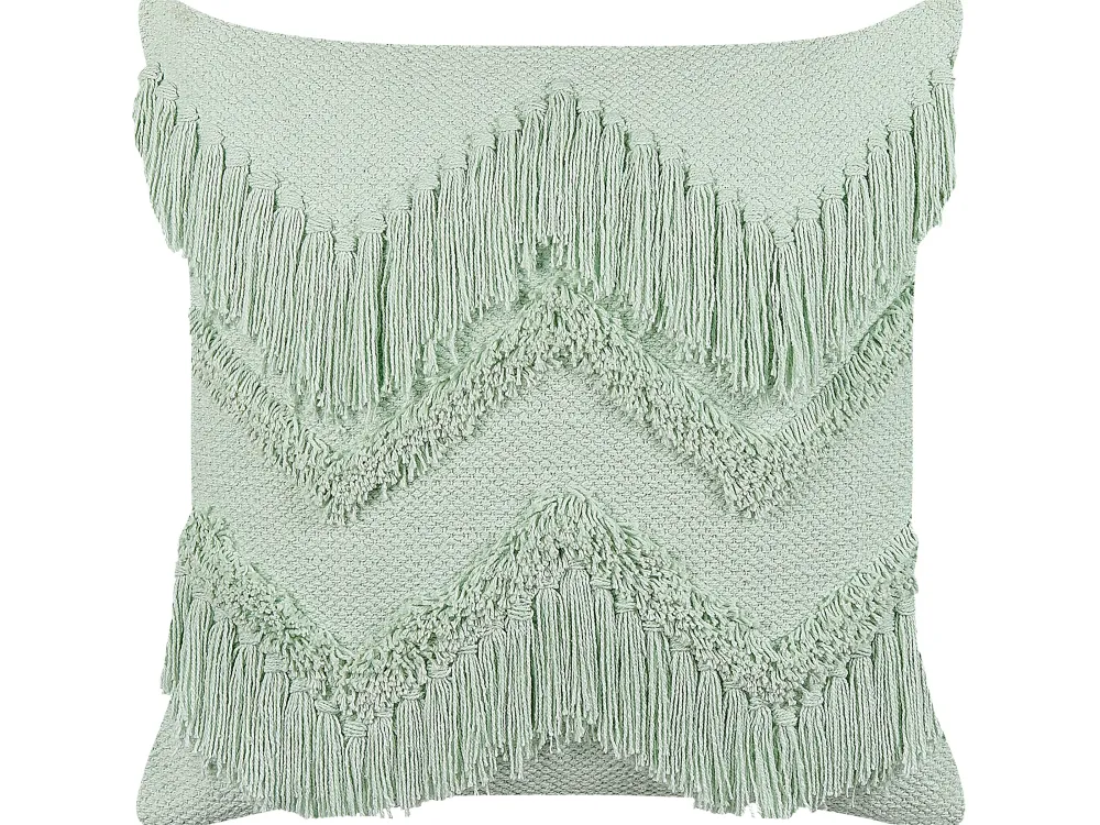 Lastenhuone<Beliani Koristetyyny Puuvilla Vaaleanvihrea 45 X 45 Cm 2 Kpl Bacopa