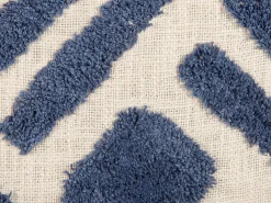 Tekstiilit<Beliani Koristetyyny Puuvilla Vaalea Beige/Sininen 45 X 45 Cm 2 Kpl Jacaranda