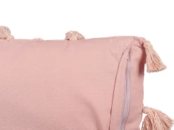 Best Beliani Koristetyyny Puuvilla Vaaleanpunainen 45 X 45 Cm 2 Kpl Torenia