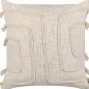 Tekstiilit<Beliani Koristetyyny Puuvilla Vaalea Beige 45 X 45 Cm Pleione