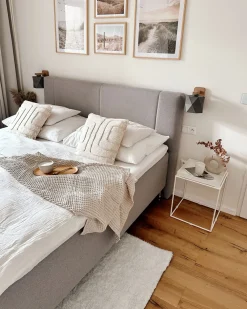 Tekstiilit<Beliani Koristetyyny Puuvilla Vaalea Beige 45 X 45 Cm Pleione