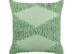 Fashion Beliani Koristetyyny Puuvilla Vaaleanvihrea 45 X 45 Cm Rhoeo