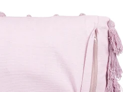 Lastenhuone<Beliani Koristetyyny Puuvilla Vaaleanpunainen 45 X 45 Cm 2 Kpl Lynchis