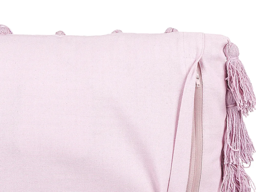 Lastenhuone<Beliani Koristetyyny Puuvilla Vaaleanpunainen 45 X 45 Cm 2 Kpl Lynchis