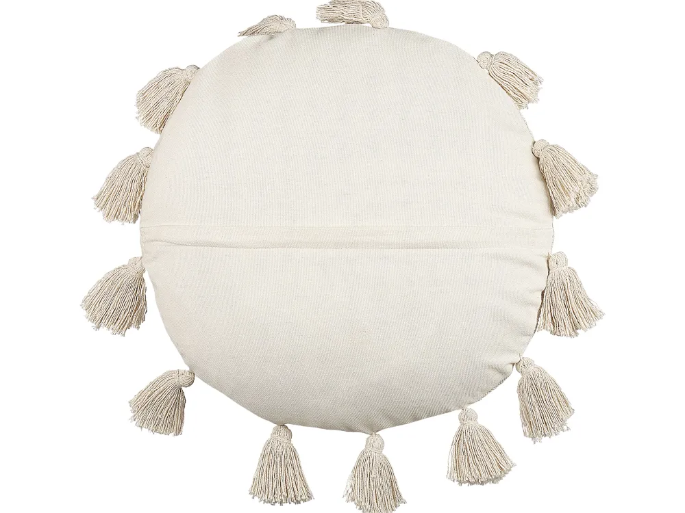 Tekstiilit<Beliani Koristetyyny Puuvilla Vaalea Beige 45 Cm 2 Kpl Madia