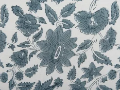 Tekstiilit<Beliani Koristetyyny Puuvilla Valkoinen/Sininen 45 X 45 Cm 2 Kpl Rumex