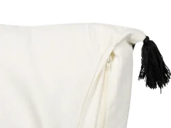 Cheap Beliani Koristetyyny Puuvilla Valkoinen/Musta 45 X 45 Cm Mays