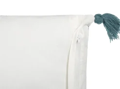 Clearance Beliani Koristetyyny Puuvilla Valkoinen/Sininen 45 X 45 Cm 2 Kpl Cornus