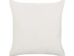 New Beliani Koristetyyny Puuvilla Valkoinen/Keltainen 45 X 45 Cm Woodi