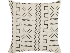 Tekstiilit<Beliani Koristetyyny Puuvilla Valkoinen/Musta 45 X 45 Cm Myrica