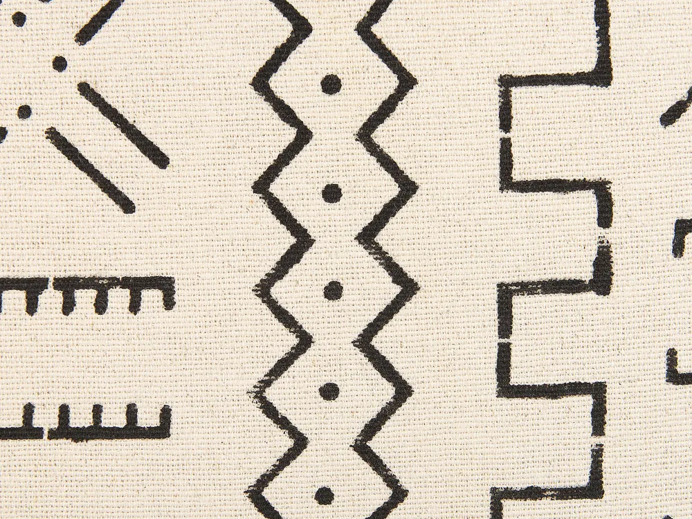 Tekstiilit<Beliani Koristetyyny Puuvilla Valkoinen/Musta 45 X 45 Cm Myrica