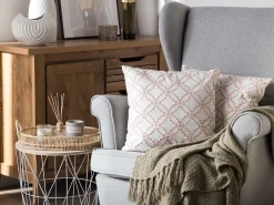 Tekstiilit<Beliani Koristetyyny Puuvilla Valkoinen 45 X 45 Cm 2 Kpl Verbena