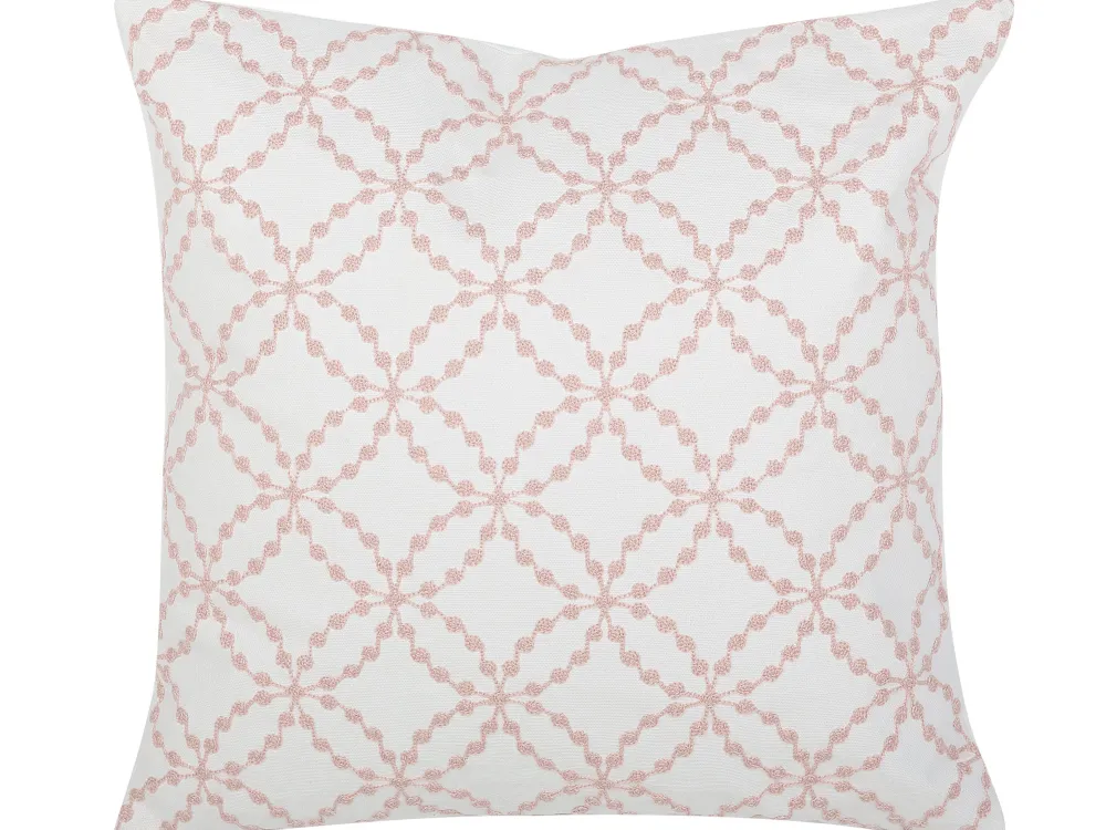 Tekstiilit<Beliani Koristetyyny Puuvilla Valkoinen 45 X 45 Cm 2 Kpl Verbena