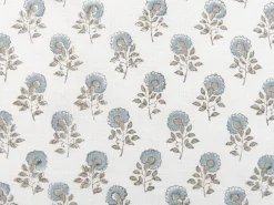 Sale Beliani Koristetyyny Puuvilla Valkoinen/Sininen 45 X 45 Cm 2 Kpl Pallida