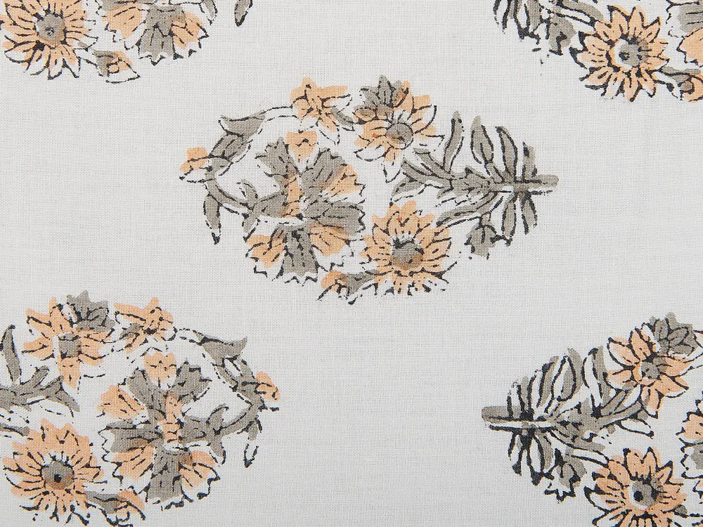 Tekstiilit<Beliani Koristetyyny Puuvilla Valkoinen/Oranssi 45 X 45 Cm Sativus