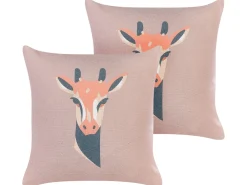 Hot Beliani Koristetyyny Ruskeanharmaa 45 X 45 Cm 2 Kpl Candelabra