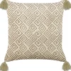 Tekstiilit<Beliani Koristetyyny Sametti Beige 45 X 45 Cm Santolina