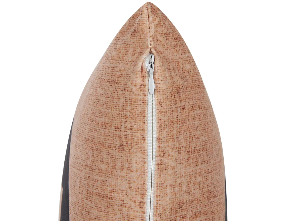 Tekstiilit<Beliani Koristetyyny Sametti Beige 45 X 45 Cm 2 Kpl Sebes