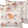 Tekstiilit<Beliani Koristetyyny Sametti Beige 45 X 45 Cm 2 Kpl Cucurbita