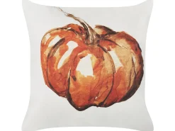 Best Sale Beliani Koristetyyny Sametti Beige/Oranssi 45 X 45 Cm 2 Kpl Curbita