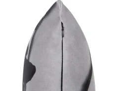 Tekstiilit<Beliani Koristetyyny Sametti Harmaa 45 X 45 Cm 2 Kpl Oradea