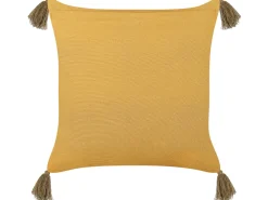 Tekstiilit<Beliani Koristetyyny Sametti Keltainen 45 X 45 Cm 2 Kpl Rheum