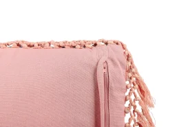 New Beliani Koristetyyny Sametti Monivarinen 45 X 45 Cm Parrotia