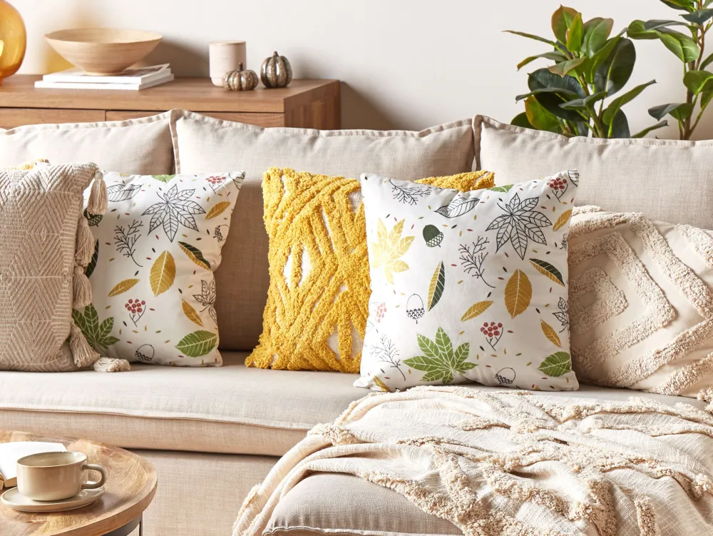 Flash Sale Beliani Koristetyyny Sametti Monivarinen 45 X 45 Cm Mullein