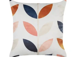 Fashion Beliani Koristetyyny Sametti Monivarinen 45 X 45 Cm 2 Kpl Quinoa