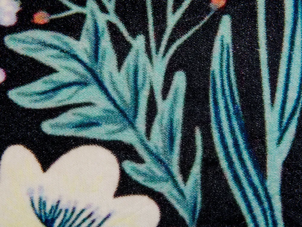 Tekstiilit<Beliani Koristetyyny Sametti Musta/Vihrea 45 X 45 Cm 2 Kpl Osmunda