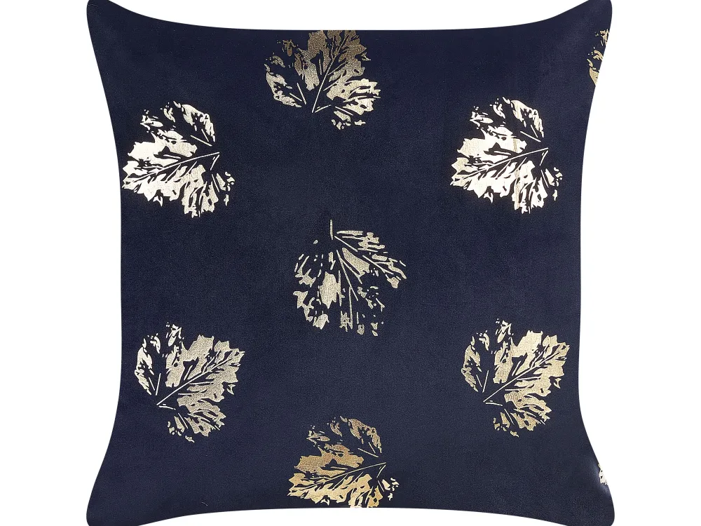 Clearance Beliani Koristetyyny Sametti Musta 45 X 45 Cm 2 Kpl Goldenrod