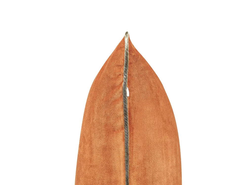 Clearance Beliani Koristetyyny Sametti Oranssi 45 X 45 Cm 2 Kpl Crocus