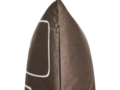 Cheap Beliani Koristetyyny Sametti Ruskea Kasvokuvio 45 X 45 Cm 2 Kpl Philodendron