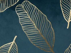 Shop Beliani Koristetyyny Sametti Sinivihrea 45 X 45 Cm 2 Kpl Freesia