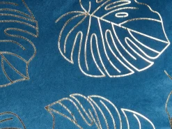 Tekstiilit<Beliani Koristetyyny Sametti Sininen 45 X 45 Cm 2 Kpl Monstera