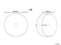 Tekstiilit<Beliani Koristetyyny Sametti Sinivihrea 40 Cm 2 Kpl Udala