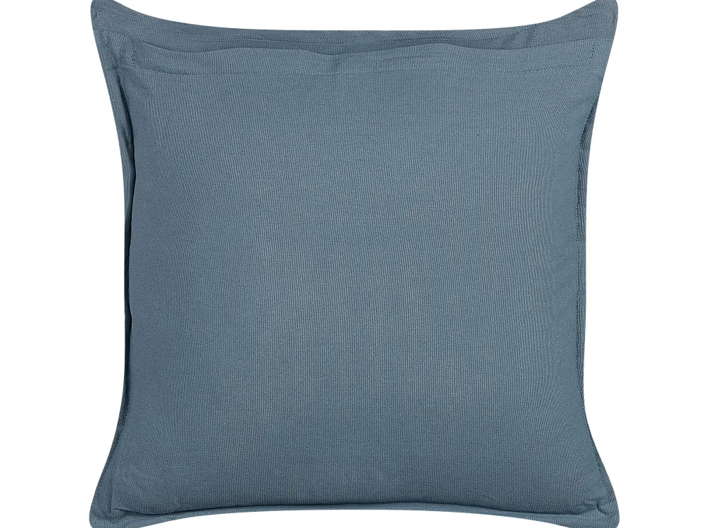 Store Beliani Koristetyyny Sametti Tummansininen 45 X 45 Cm Seseli