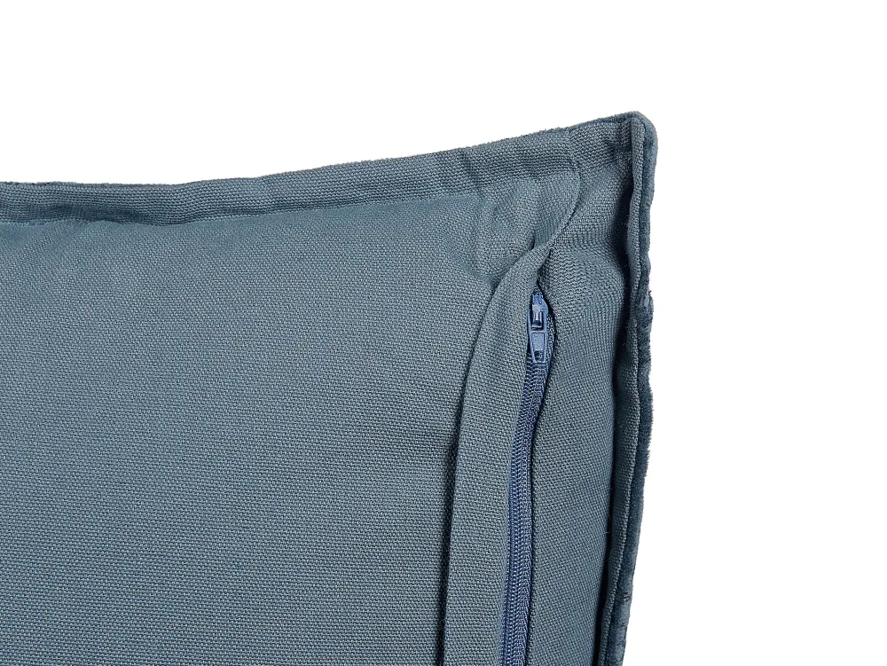 Store Beliani Koristetyyny Sametti Tummansininen 45 X 45 Cm Seseli