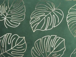 Tekstiilit<Beliani Koristetyyny Sametti Tummanvihrea 45 X 45 Cm 2 Kpl Monstera