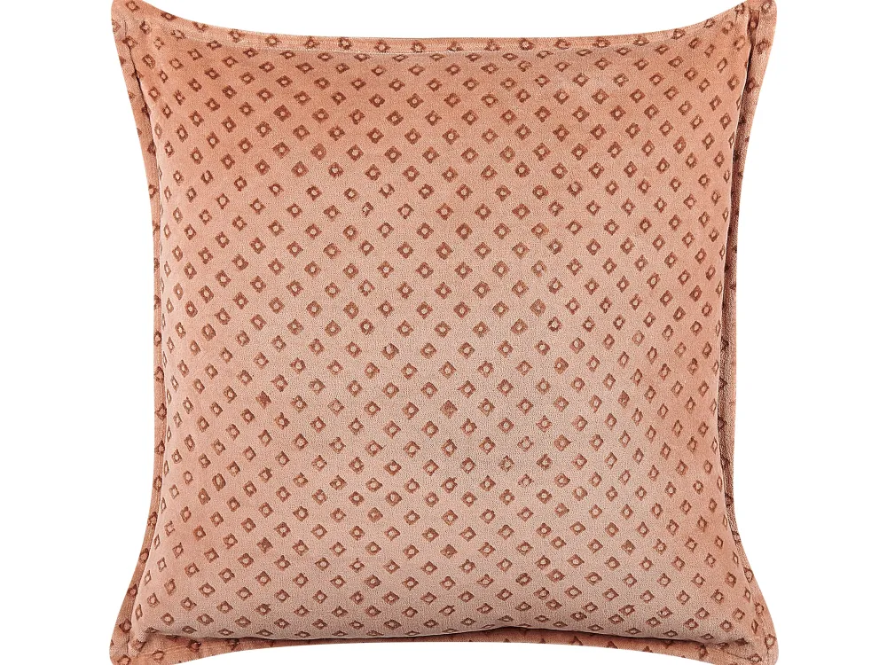 Discount Beliani Koristetyyny Sametti Vaaleanpunainen 45 X 45 Cm 2 Kpl Rhodocoma