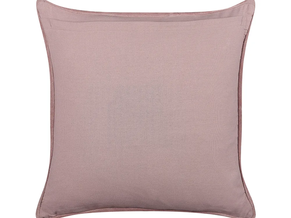 Discount Beliani Koristetyyny Sametti Vaaleanpunainen 45 X 45 Cm 2 Kpl Romneya