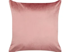 Tekstiilit<Beliani Koristetyyny Sametti Vaaleanpunainen 45 X 45 Cm 2 Kpl Bahia