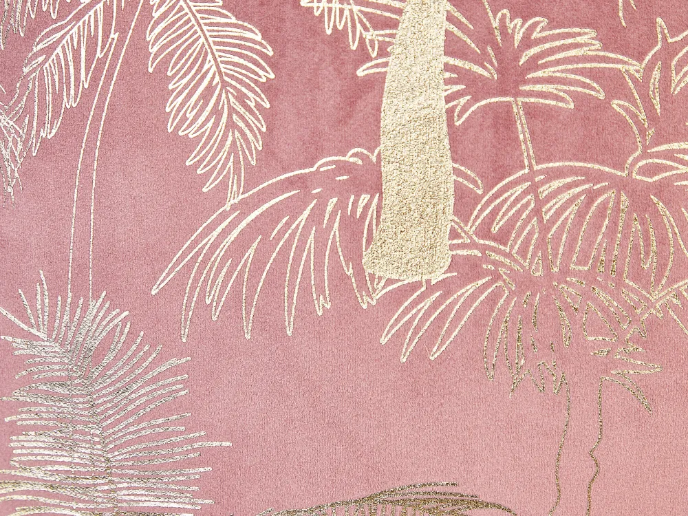 Sale Beliani Koristetyyny Sametti Vaaleanpunainen 45 X 45 Cm 2 Kpl Caranday