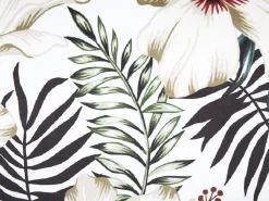 Flash Sale Beliani Koristetyyny Sametti Valkoinen/Vihrea 45 X 45 Cm Okra